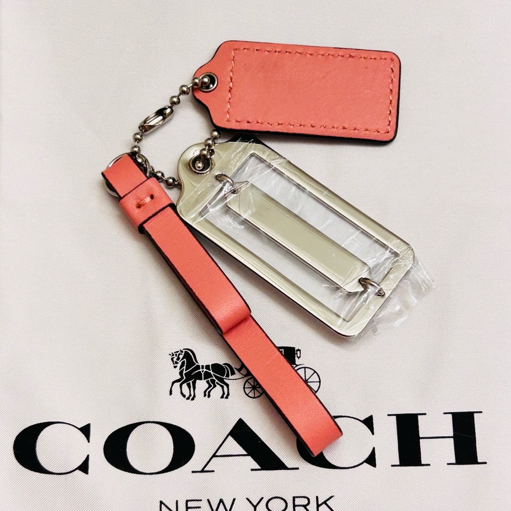 NWOT Coach Signature Tag Keychain/ Bag Charm/ Zipper Pull - Picture 8 of 9
